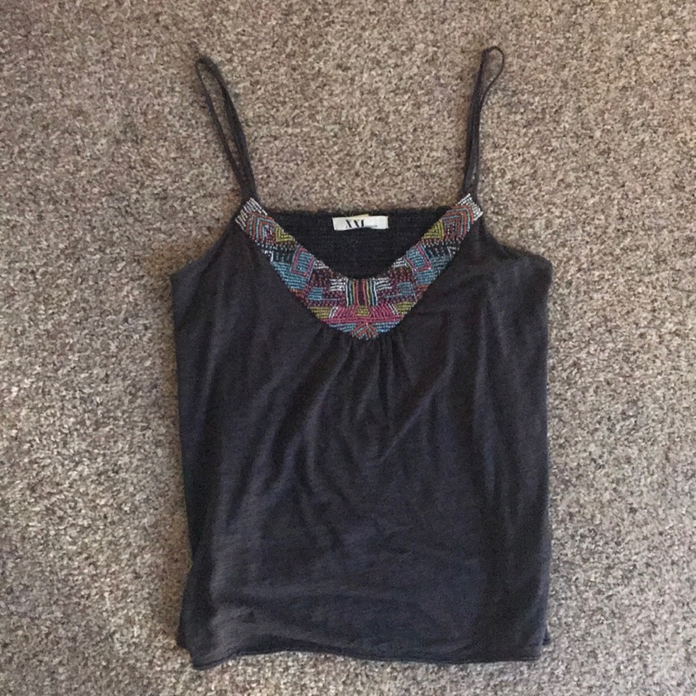 Women’s tank with beading